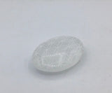 Selenite Oval Engraved With Laser