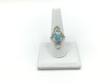 Larimar Size - 9 Rings Sterling Silver