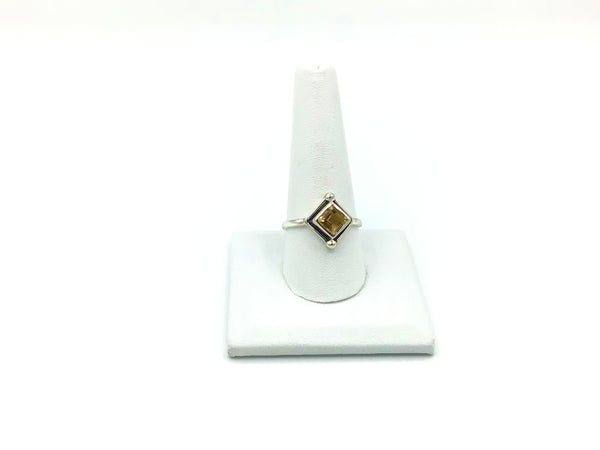 Citrine Size 10 Rings Sterling Silver