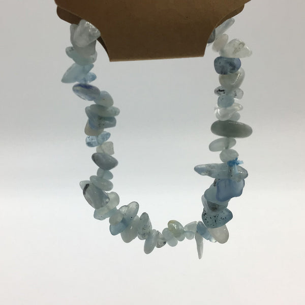 Aquamarine chip beaded Bracelet