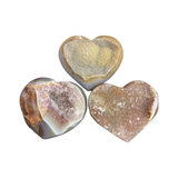 Druzy Agate Heart And Moon