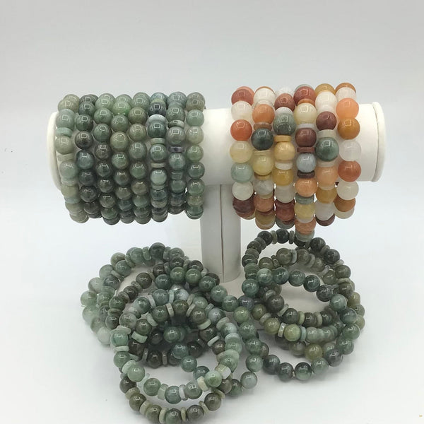 Jade beaded Bracelets