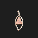 Sterling Silver Rough Pendants (Aquamarine,Rose Quartz,Garnet)
