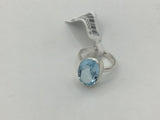 Blue Topaz Size 7 Rings Sterling Silver