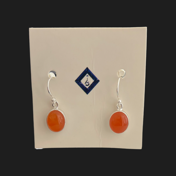 Sterling Silver Carnelian Earring