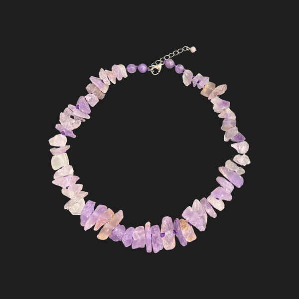 Amethyst Teardrop Necklace