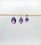 Faceted Amethyst Pendants