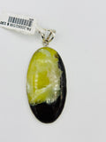Bi-Color Prehnite Pendants
