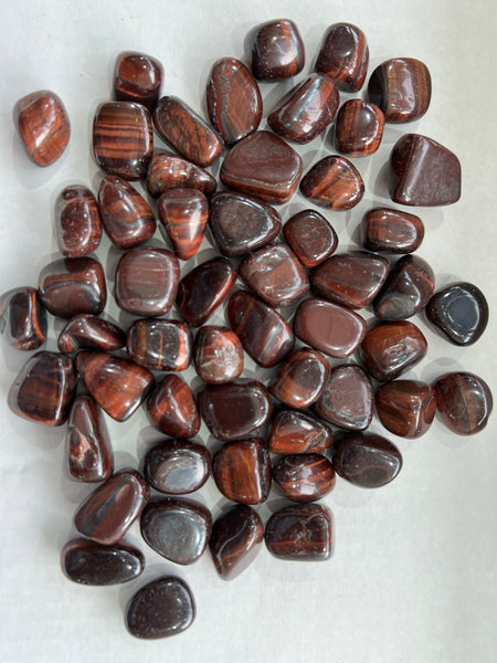 Red Tigers Eye Tumbled Stone