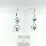 Aquamarine w/ Blue topaz earrings