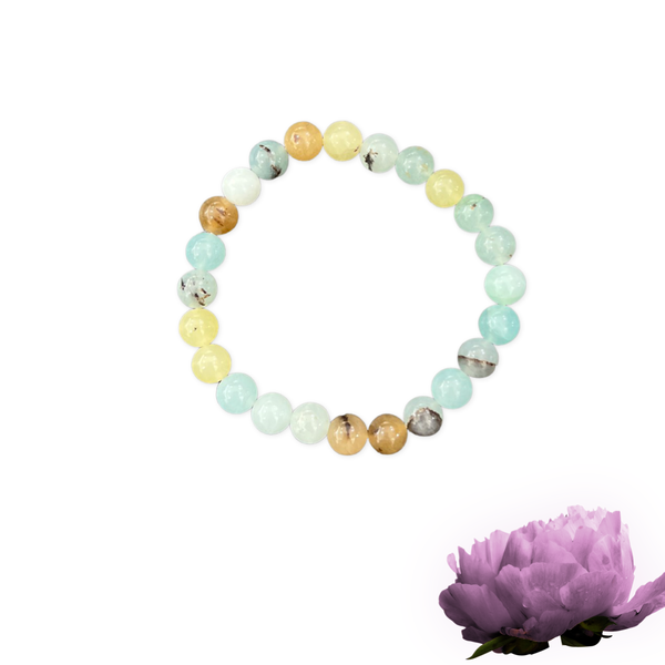 Agate Multi Color Beaded Bracelets 8mm