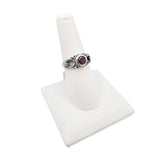 Garnet Size 7 Rings Sterling Silver