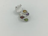 Multi Stone Size -7 Rings Sterling Silver