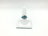 Turquoise Size - 9 Rings Sterling Silver