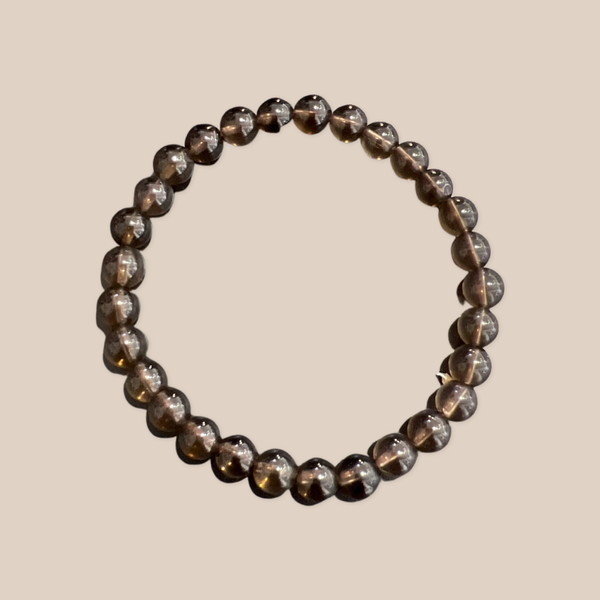 Smoky Quartz Beaded Bracelets 6 mm