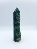 Obelisk Fluorite Point Crystal (One Natural Edge)