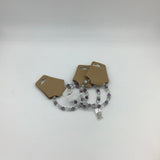 Amazonite ,Crystal,Lepidolite Beaded Bracelets  6 mm