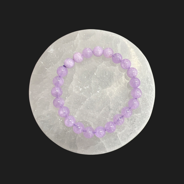Lavender Jade Beaded Bracelets 8 mm