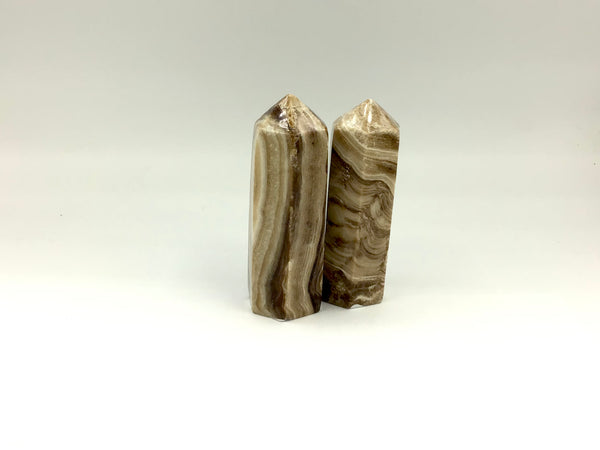 Chocolate Calcite Standing Points