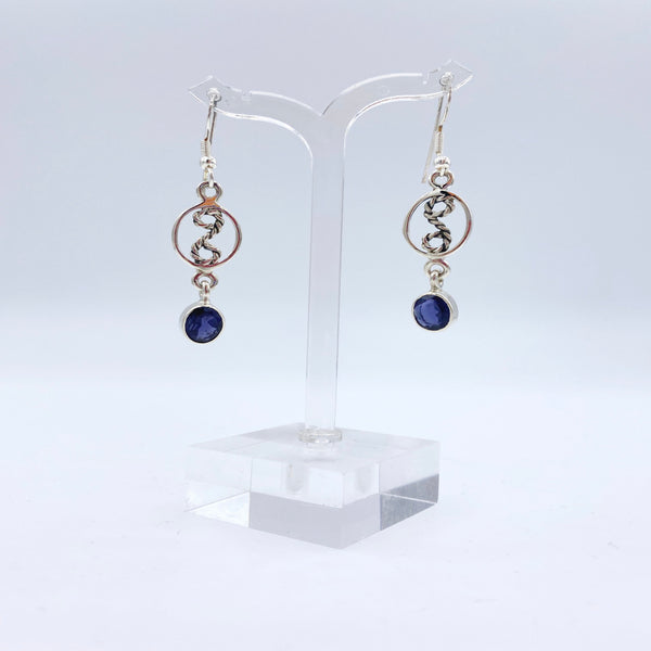 Designer Iolite Earrings