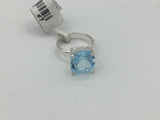 Blue Topaz Size 7 Rings Sterling Silver