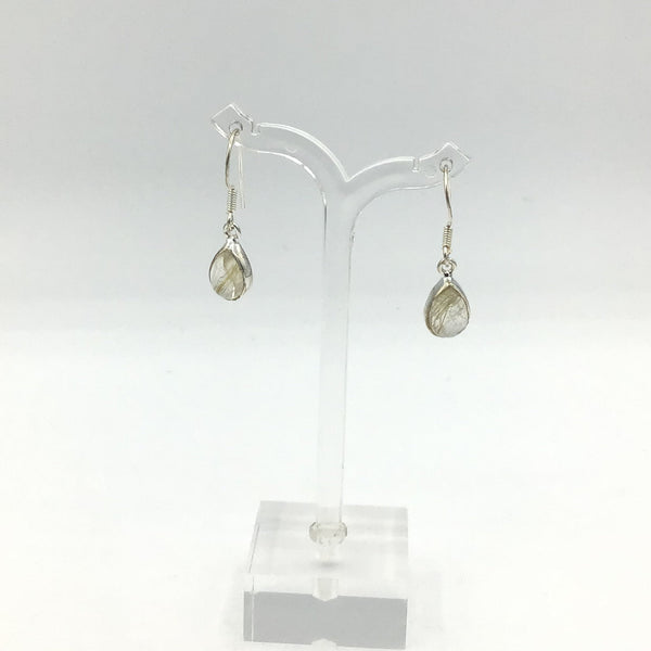 Sterling Silver Rutilated Quartz Earrings