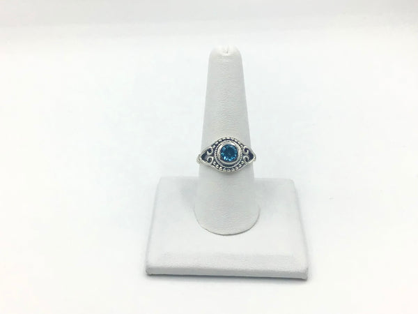 Blue topaz Size 9 Rings Sterling Silver