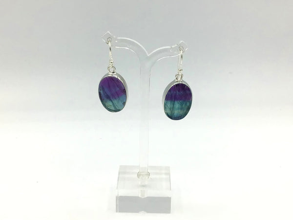 Sterling Silver Fuchsite Earrings