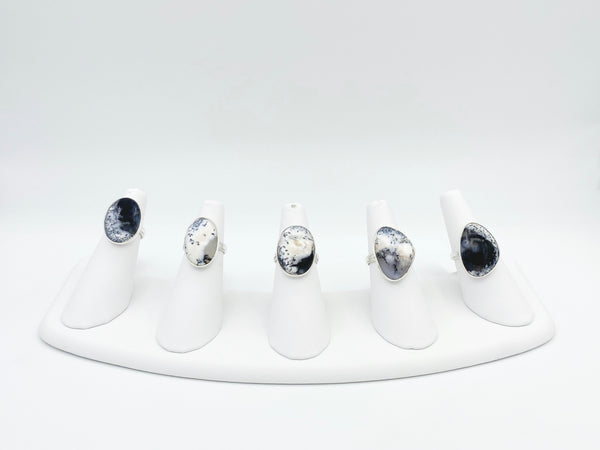 Dendritic Opal Rings