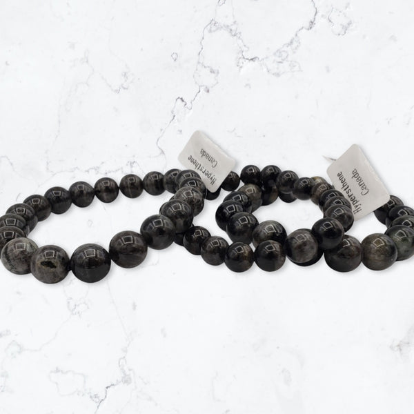 Hypersthene beaded bracelets