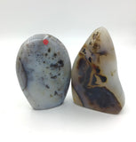 White Agate With Dendrite Free Form