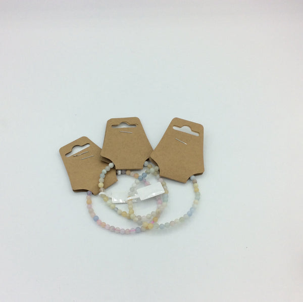Morganite Beaded Bracelets (4mm)