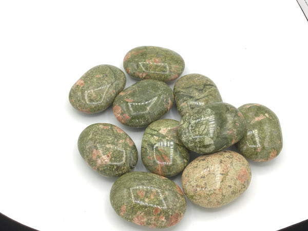 Unakite Palm Stone