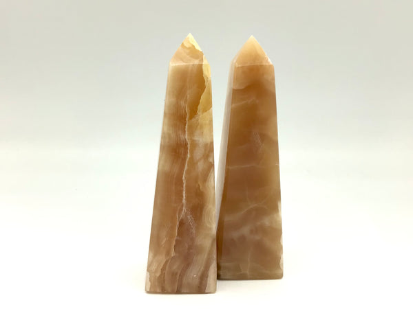 Honey Calcite Standing Towers