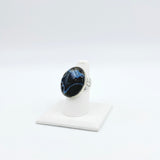 Designer Banded Onyx Ring