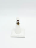 Smokey Quartz with Garnet Ring