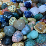 Gemstone Small Hearts Mixed Stones
