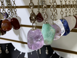 Mixed Gemstone Keychains