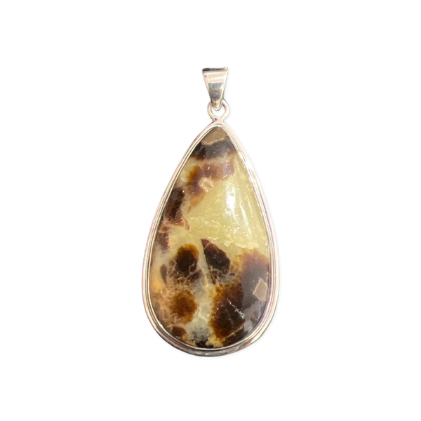 Sterling Silver Septarian Pendant