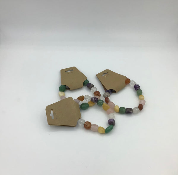 Tumble Stone Mixed Stone Beaded Bracelets