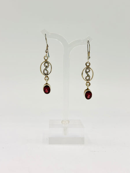 Garnet earrings