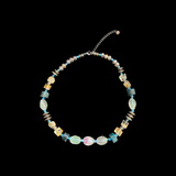 Rainbow Fluorite, Citrine Mix Necklace (BCH2021)