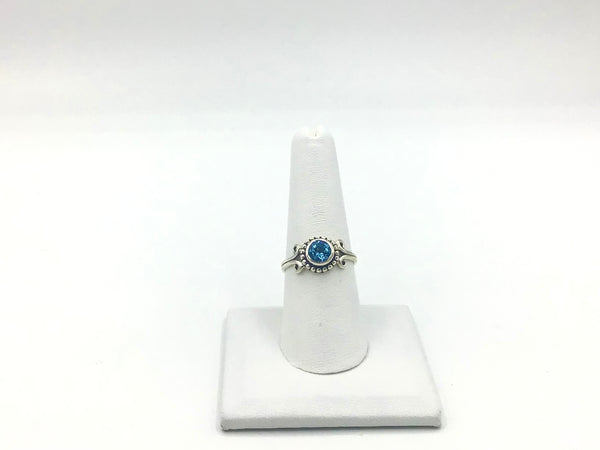 Blue topaz Size 8 Rings Sterling Silver