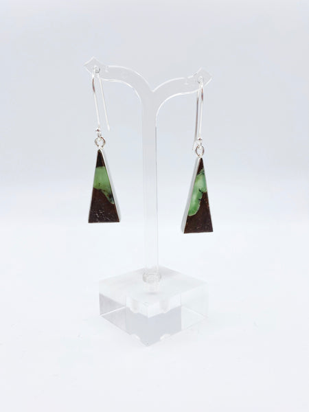 Sterling Silver Chrysoprase Earrings