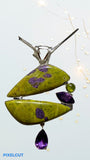 Atlantisite Pendant With Amethyst