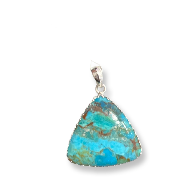 Turquoise Pendant Sterling Silver