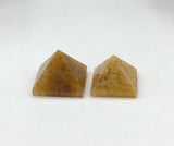 Golden Quartz Pyramid