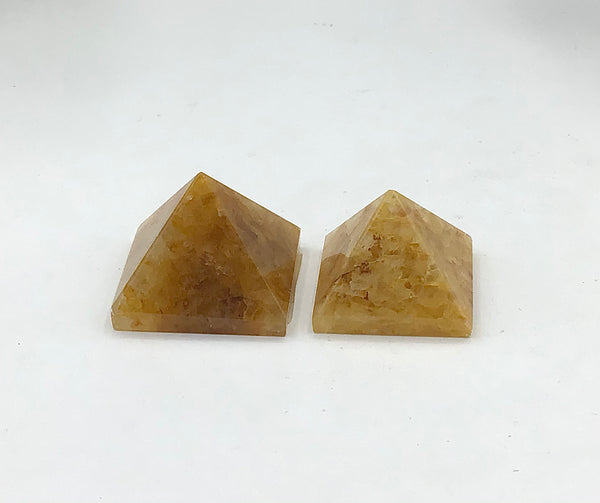 Golden Quartz Pyramid