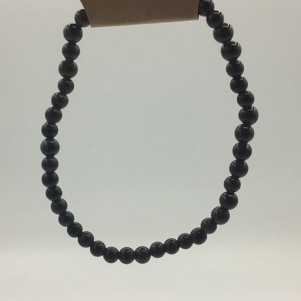 Black Obsidian Beaded Bracelets 4mm