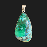 Sterling Silver Azurite Malachite Pendant